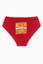 Women's Red High Waist Slogan Slip Panties Special for Lovers