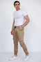 Men's Quality Cotton Stretch Fabric Pack Jogger Pants with Elasticated Legs