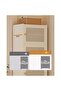 Shoe Rack Household Doorway Multi-Layer Storage Artifact Cream Wind Household Simple 100*43*33CM - 3