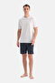 شورت محبوك مزدوج باللون الأزرق الداكن - 6