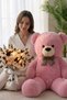Black and White Butterfly Bouquet with Led Lights – 25 Butterflies & 90 cm Large Plush Bear |   Oze for Valentine's Day - 2