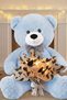 Black and White Butterfly Bouquet with Led Lights – 25 Butterflies & 90 cm Large Plush Bear |   Oze for Valentine's Day