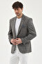Biglia Men's Black Polyviscon Fabric Slim Fit Mono Collar Sports Blazer Jacket - 5