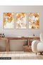 Watercolor Look Rose 3 Piece Wooden Framed Painting Act - 2