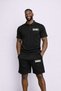 Men's Knows Printed Polo Neck Shorts Set