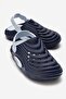 Straw Patterned Sabo Men's Slippers Dark Blue