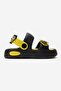 Children's Double Piped Emoji Slippers Black Light Green - 2