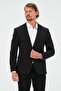 Black Slim Fit Lined Men's Blazer Jacket, Stylish Jacket - 3