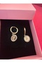 Milena Istanbul Zircon Stone Figured Hoop Earrings - 4