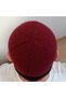 Burgundy Color Cotton Skullcap, Handmade, 100% Cotton, Prayer Skullcap 03Pamukbordo - 6