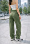 Women's Trendy Baggy Leg Modal Fabric Sweatpants with Double Pockets Wide Leg - 2