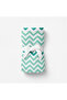 Big Flower Green Zigzag, Muslin Baby Blanket, 100X100 cm