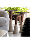 Homes Lui Side Table with Concrete Base, Brown 40*40*50 cm - 4