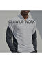 Gramajlı Modal Kumaş Parça Detaylı Parmak Geçmeli Yarım Fermuarlı Erkek Beyaz-Antrasit Sweatshirt - 7