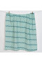 Big Flower Green Zigzag, Muslin Baby Blanket, 100X100 cm - 3