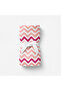 Big Flower Pink Zigzag, Muslin Baby Blanket, 100X100 cm