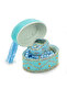 Mevlüt Gift Set with Allah Word Stone Ornament, Tassel Box, Zikirmatik and Pearl Prayer Beads, Blue - 2