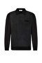 Comfortable Fit 100% Wool Premium Polo Collar Patterned Knit Sweater (Tr2013700450-S09)