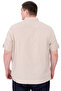 Mode XL Large Size Men's Gabardine Shirt Mode09 U25603 Beige - 2