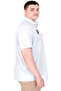 Fashion XL Large Size Men's Shirt Double Cap Gabardine U25601B Blue - 2