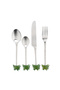 Stainless Steel Flatware Set of 4 with Palm Handle