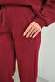 Women's Elastic Waist Sweatpants Burgundy - 6