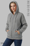 Women's Thick Winter Fabric Oversized Long Sleeve Unprinted Cotton Fleece-Lined Zipper Jacket
