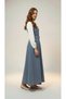 Girl's Casual Shirt Hijab Long Denim Dress-Elb-4051 - 7