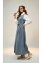 Girl's Casual Shirt Hijab Long Denim Dress-Elb-4051 - 6