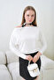 Women's Boat Neck Bat Sleeve Lycra Combed Cotton Blouse 13002 - 2