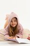 100% Muslin Hooded Pocket Children's Bathrobe with Elastic Waist - 5