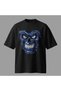 Μπλουζάκι Terminator Skull Blue oversized - 2