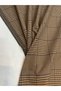 Plaid Houndstooth Patterned Classic Suit Outerwear Fabric – Camel Black - 5