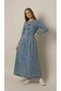 Girls' Hijab Long Denim Dress-Elb-4052