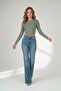Corded Fabric Crop Striped Corset Model Fashion Bodysuit - 3