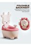 Deer Baby Potty Training Seat for Kids- Realistic Potty Toilet Seat with Removable Tray (Pink) - 7