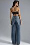Squalo High Waist Wide Leg Jeans - 4