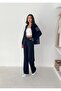 Women's Modal Fabric Parachute Fleece Zippered Track Suit Set - 2