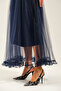 Ruffle Detailed Long Tulle Skirt - 6