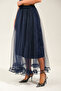 Ruffle Detailed Long Tulle Skirt - 5