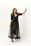 Ruffle Detailed Long Tulle Skirt