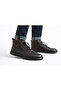 100% Genuine Leather Winter Men's Boots Brown Brown - 3