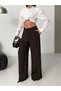 Wide Leg High Waist Pants - 4