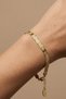 Steel Italian V-Line Bracelet 4 mm Gold Color |   Non-Tarnishing, Women'S, 2 Years Warranty