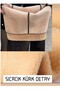 Thermal Plush Magic Pantyhose Inside Skin Outside Black Brown Plush Tights Socks - 4