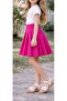 Girl's High-Waisted Pleated Mini Flared Skirt - 2