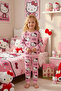 Hello Ki̇tty Patterned Girls' Pajama Set
