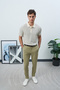 Cut-Line Knitted Three-Button Old Money Polo Neck Tshirt - 3