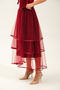 Long Tulle Skirt with Long Lining and Bias Binding at the Hem - 4
