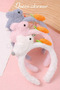 Cute Furry Fluffy Plush Rabbit Carrot Crown Children's Tiara White - 2